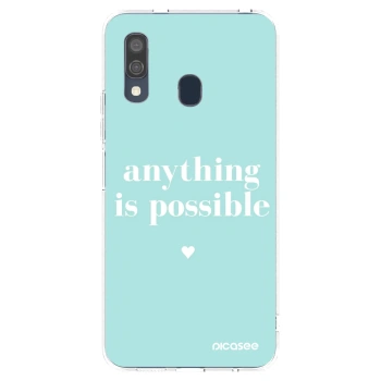 Picasee husă transparentă din silicon pentru Samsung Galaxy A40 A405F - Anything is possible