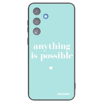 Picasee husă neagră din silicon pentru Samsung Galaxy S25 FE 5G - Anything is possible