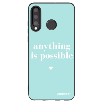 Picasee husă neagră din silicon pentru Huawei P30 Lite - Anything is possible
