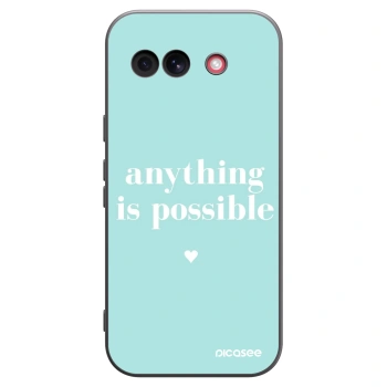 Picasee husă neagră din silicon pentru Google Pixel 10a - Anything is possible