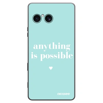 Picasee husă neagră din silicon pentru Sony Xperia 10 VII - Anything is possible