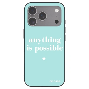 Picasee husă neagră din silicon pentru Apple iPhone 18 Pro - Anything is possible