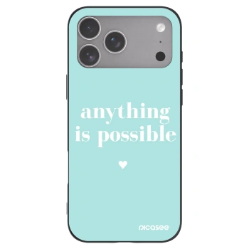 Picasee husă neagră din silicon pentru Apple iPhone 18 Pro Max - Anything is possible