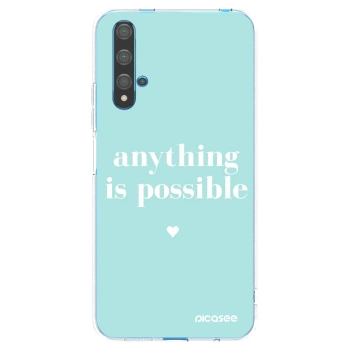 Picasee husă transparentă din silicon pentru Huawei Nova 5T - Anything is possible