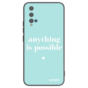 Picasee husă neagră din silicon pentru Huawei Nova 5T - Anything is possible