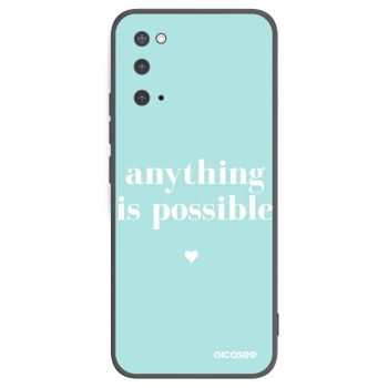 Picasee husă neagră din silicon pentru Samsung Galaxy S20 G980F - Anything is possible