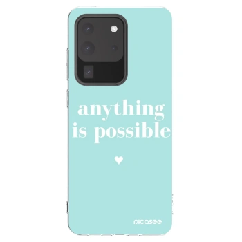 Picasee husă transparentă din silicon pentru Samsung Galaxy S20 Ultra 5G G988F - Anything is possible