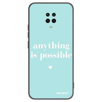 Picasee husă neagră din silicon pentru Xiaomi Redmi Note 9 Pro - Anything is possible