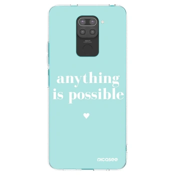 Picasee husă neagră din silicon pentru Xiaomi Redmi Note 9 - Anything is possible