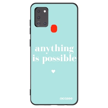 Picasee husă neagră din silicon pentru Samsung Galaxy A21s - Anything is possible