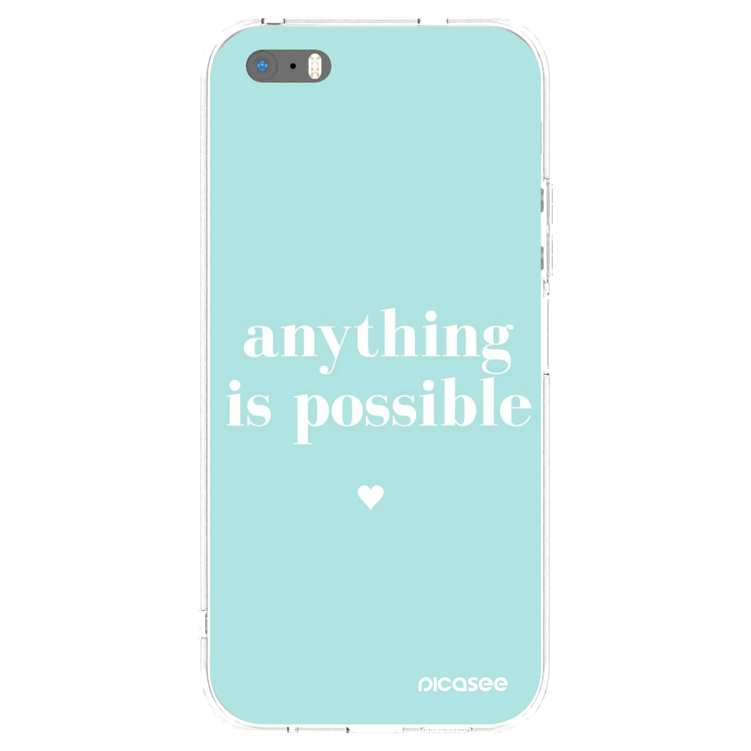 Picasee husă transparentă din silicon pentru Apple iPhone 5/5S/SE - Anything is possible
