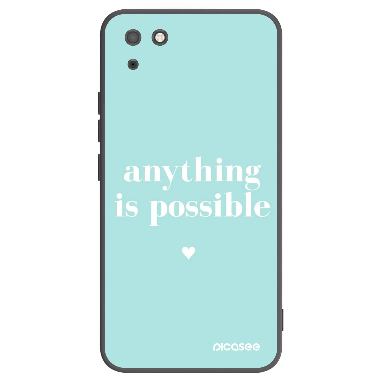 Picasee husă neagră din silicon pentru Huawei Y5P - Anything is possible