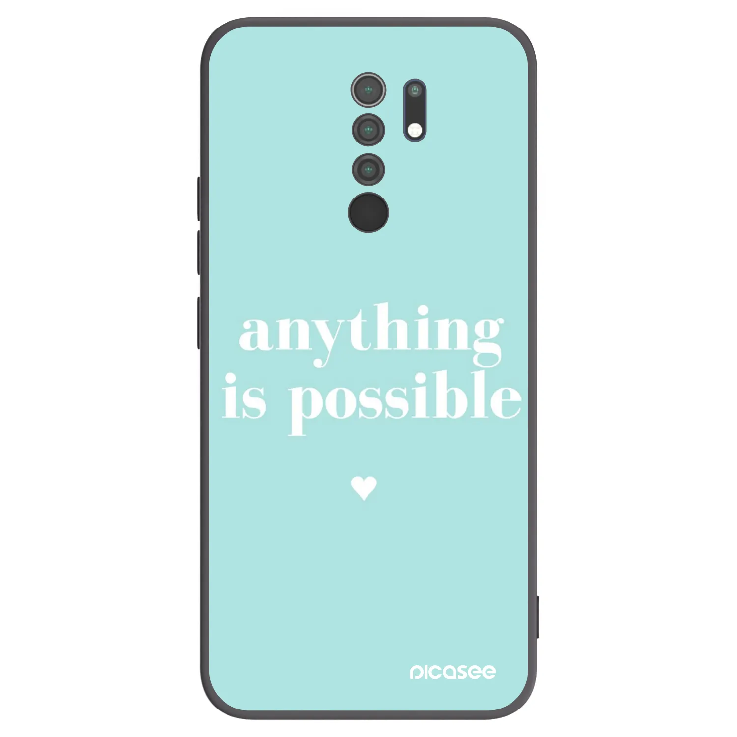 Picasee husă neagră din silicon pentru Xiaomi Redmi 9 - Anything is possible