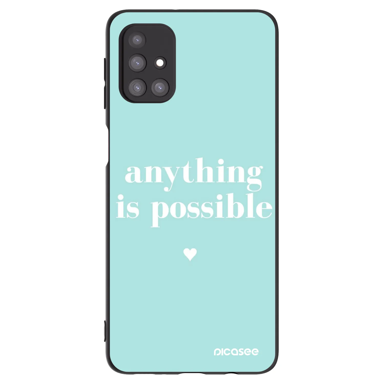 Picasee husă neagră din silicon pentru Samsung Galaxy M31s - Anything is possible