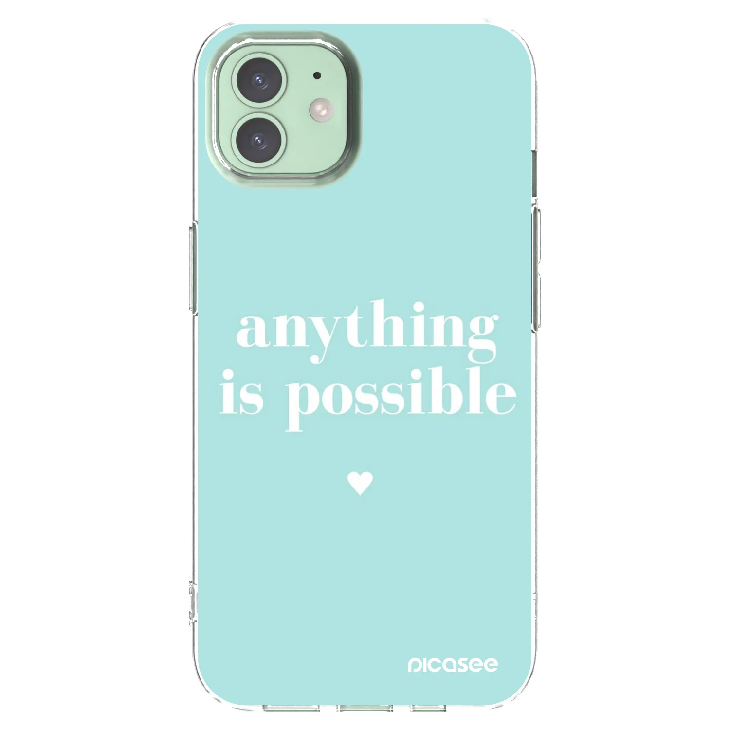 Picasee husă transparentă din silicon pentru Apple iPhone 12 - Anything is possible