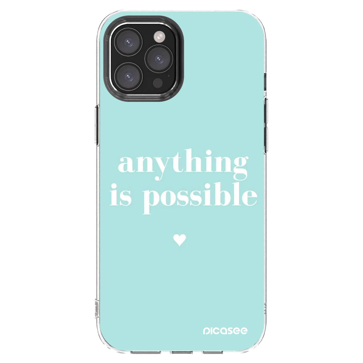 Picasee husă transparentă din silicon pentru Apple iPhone 12 Pro Max - Anything is possible