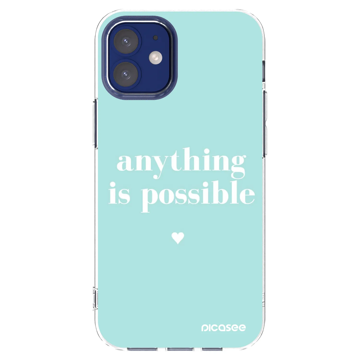 Picasee husă transparentă din silicon pentru Apple iPhone 12 mini - Anything is possible