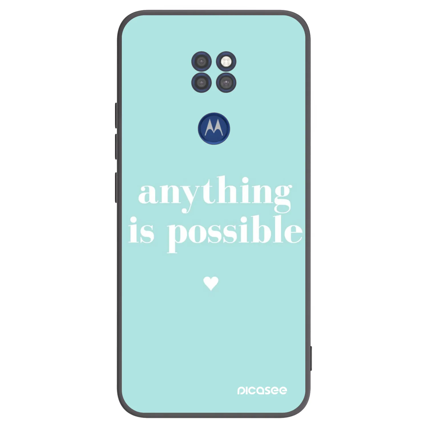 Picasee husă neagră din silicon pentru Motorola Moto G9 Play - Anything is possible