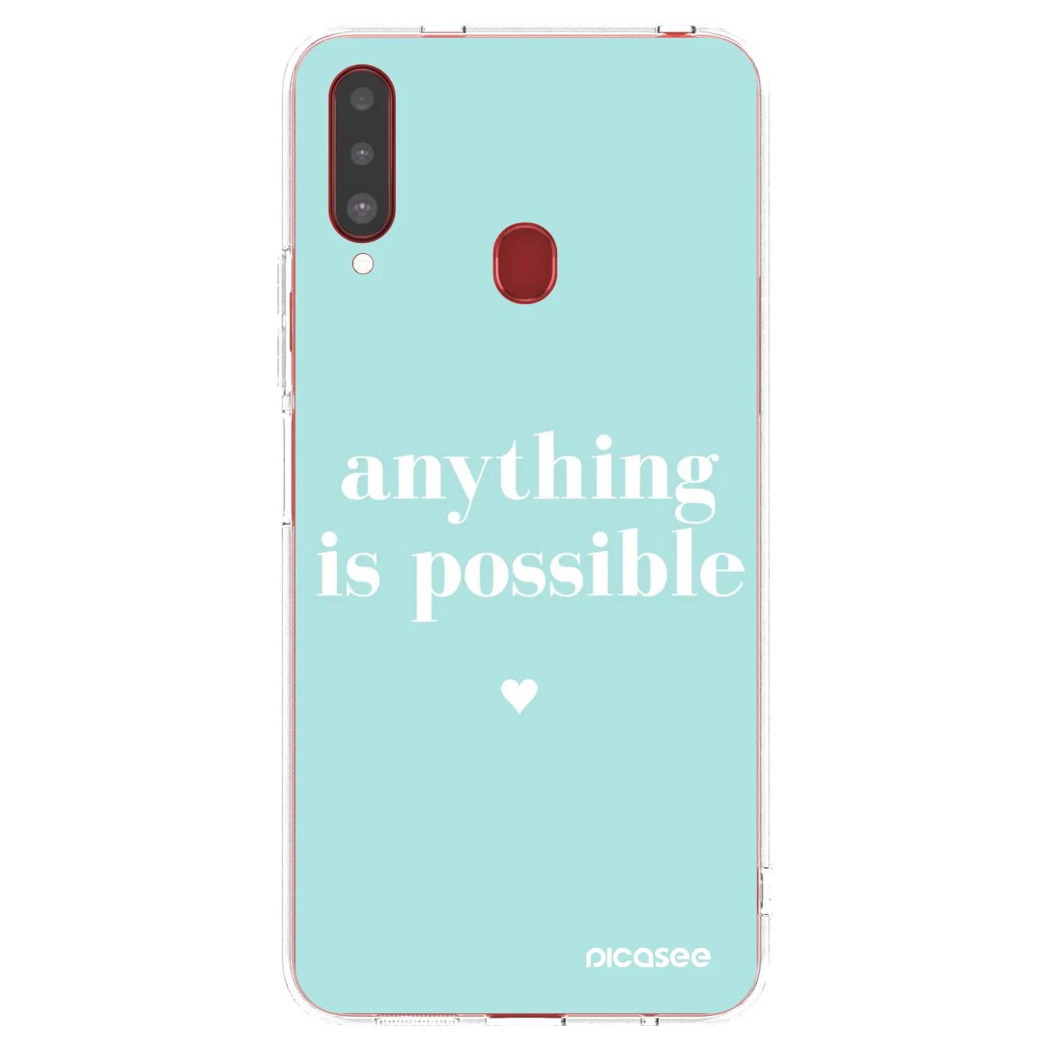 Picasee husă transparentă din silicon pentru Samsung Galaxy A20s - Anything is possible