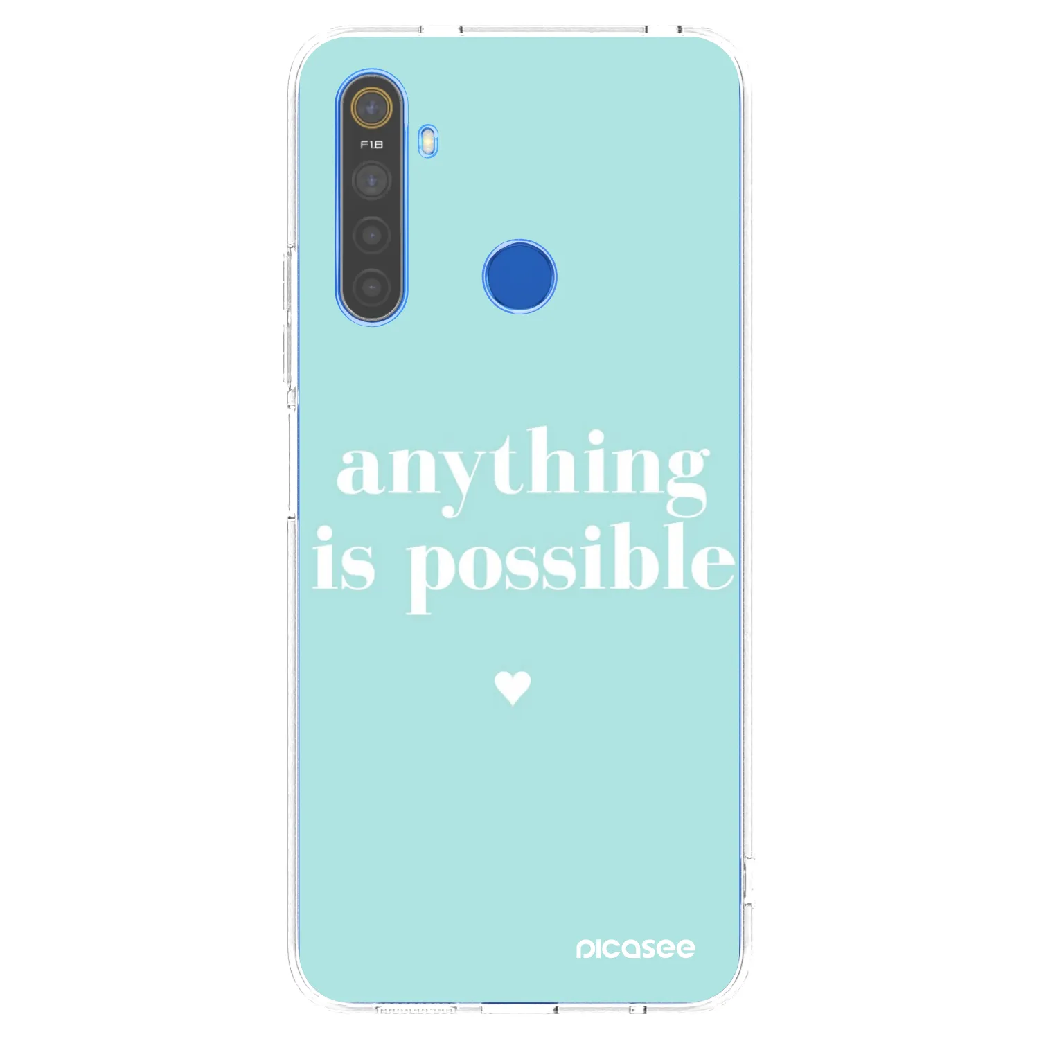 Picasee husă transparentă din silicon pentru Realme 5 - Anything is possible