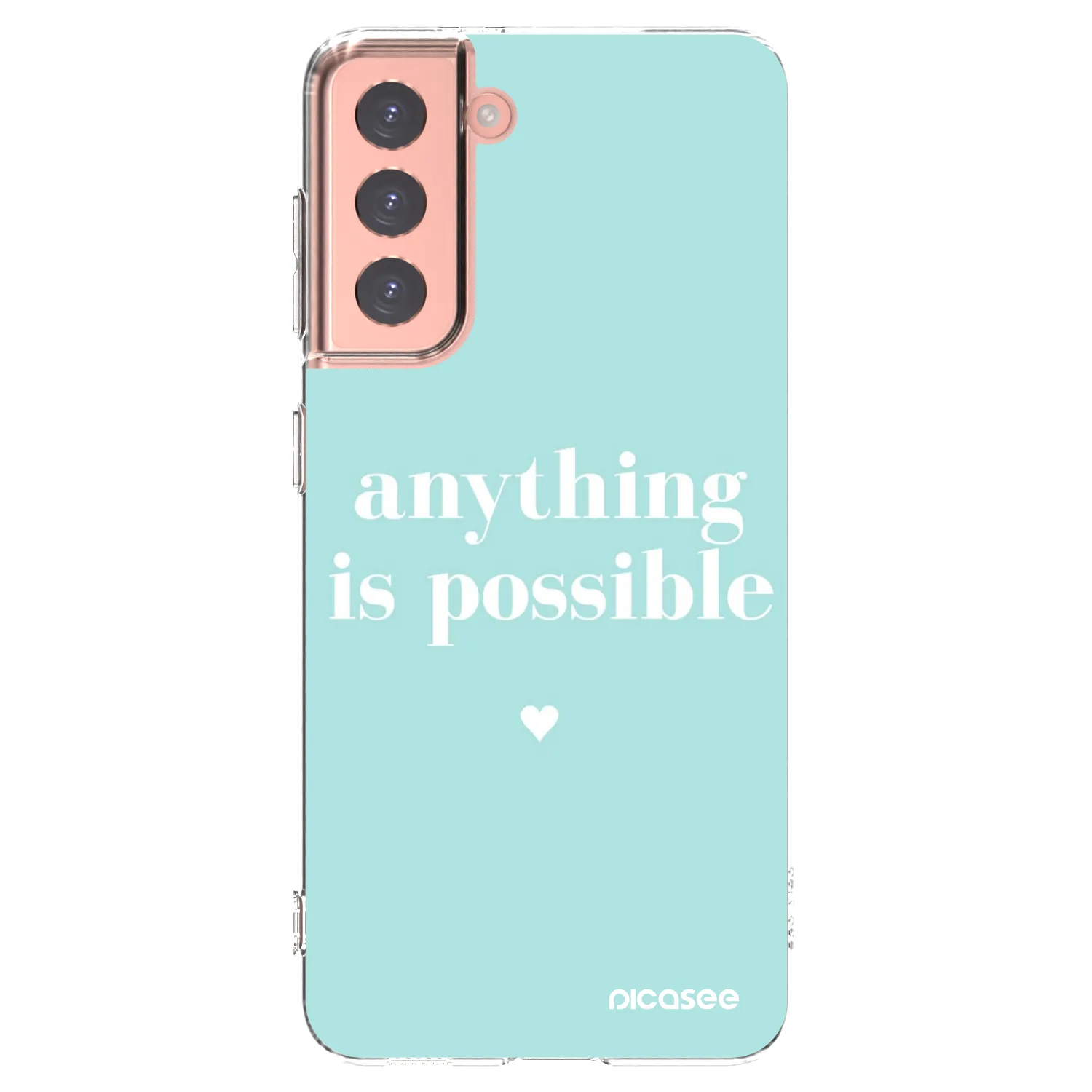 Picasee husă transparentă din silicon pentru Samsung Galaxy S21 5G G991B - Anything is possible