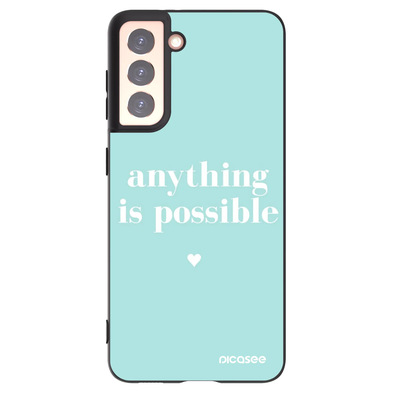 Picasee husă neagră din silicon pentru Samsung Galaxy S21 5G G991B - Anything is possible