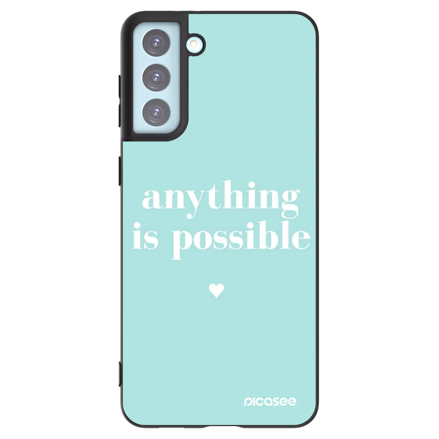 Picasee husă neagră din silicon pentru Samsung Galaxy S21+ 5G G996F - Anything is possible