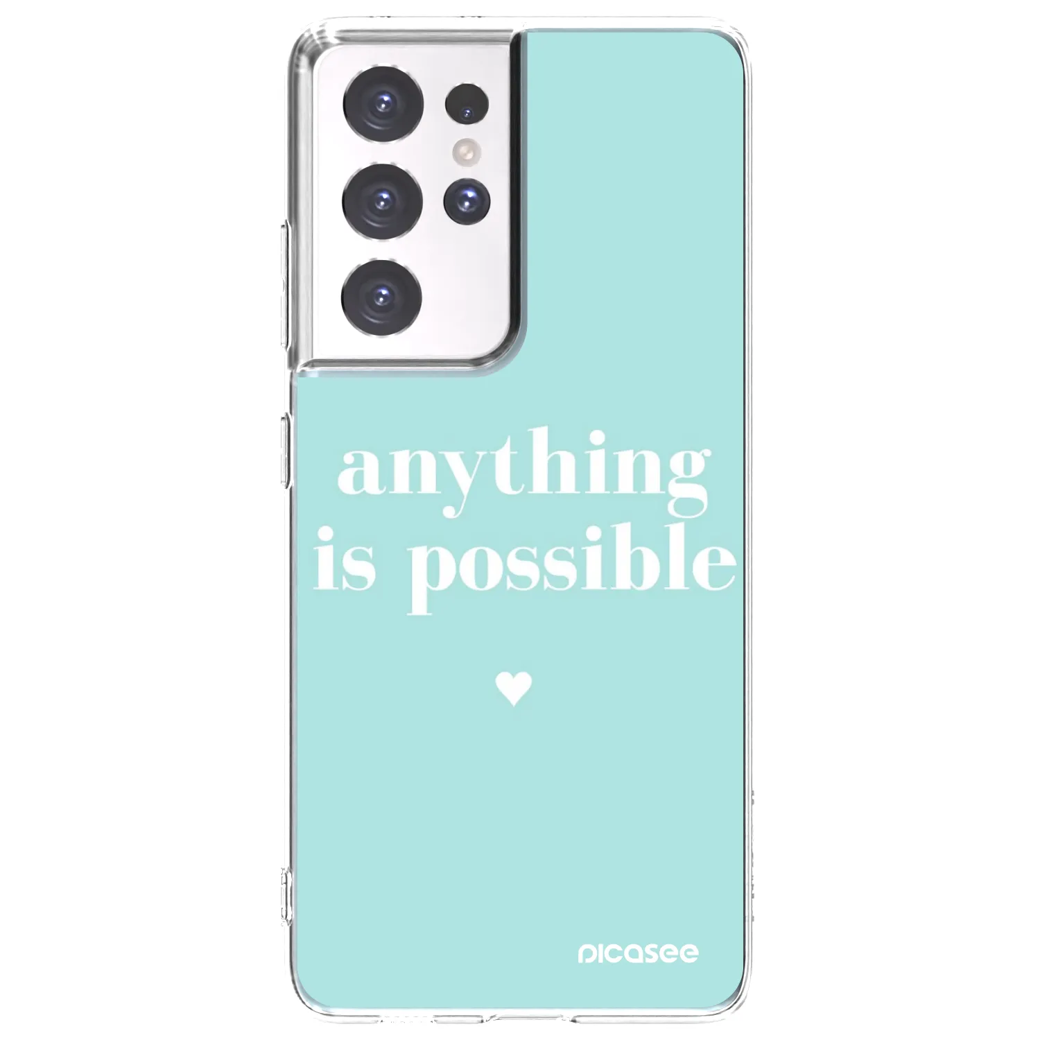 Picasee husă transparentă din silicon pentru Samsung Galaxy S21 Ultra 5G G998B - Anything is possible