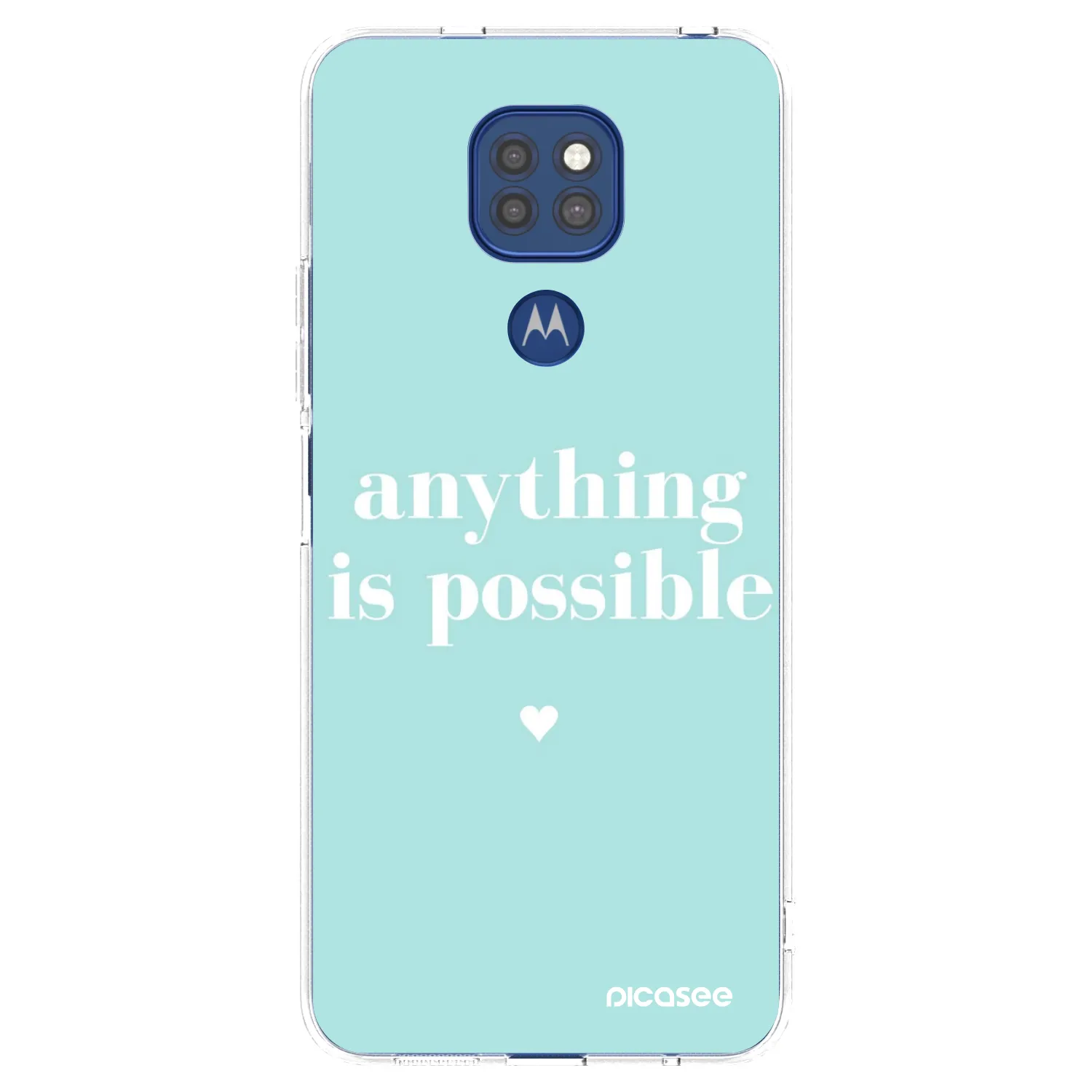 Picasee husă transparentă din silicon pentru Motorola Moto G9 Play - Anything is possible