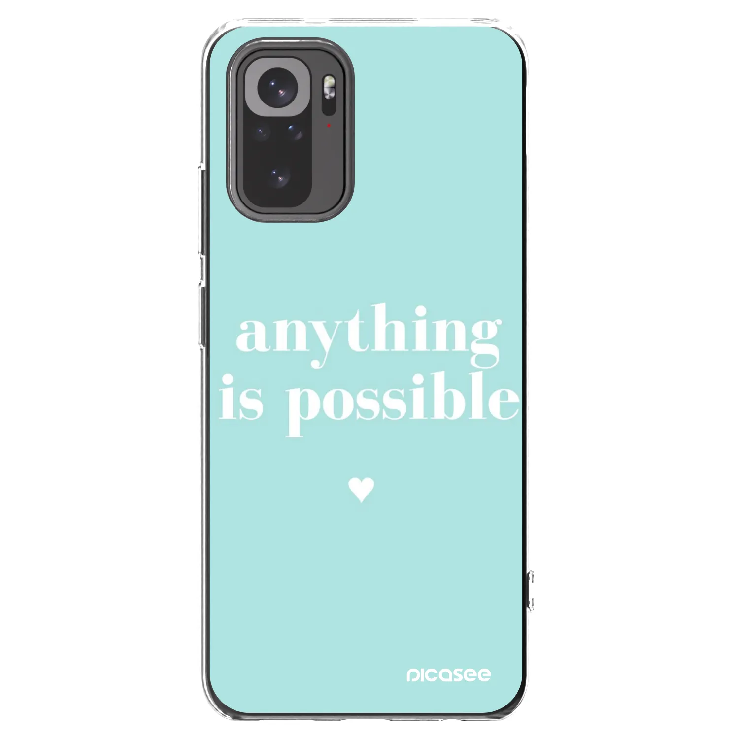 Picasee husă transparentă din silicon pentru Xiaomi Redmi Note 10 - Anything is possible