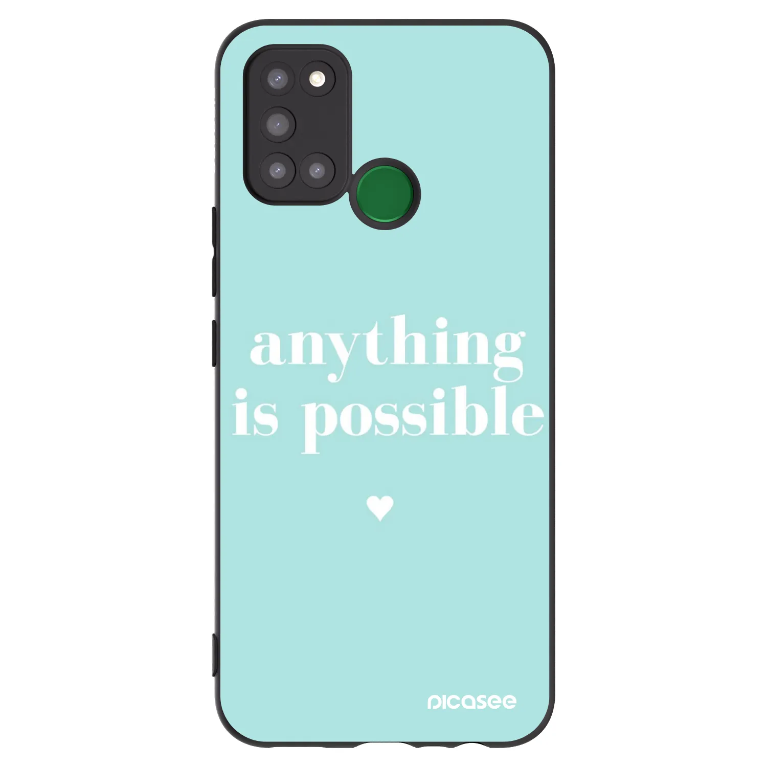 Picasee husă neagră din silicon pentru Realme 7i - Anything is possible
