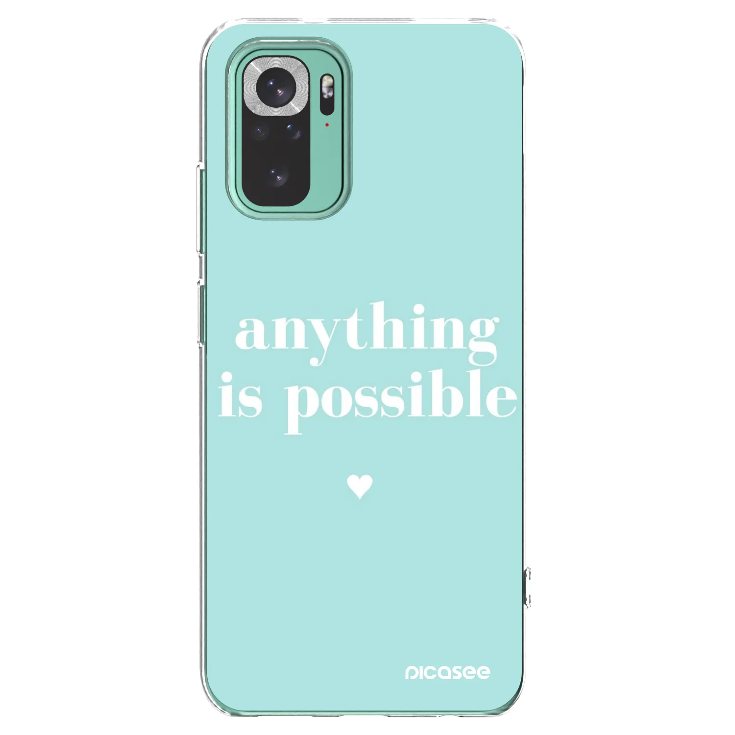 Picasee husă transparentă din silicon pentru Xiaomi Redmi Note 10 Pro - Anything is possible