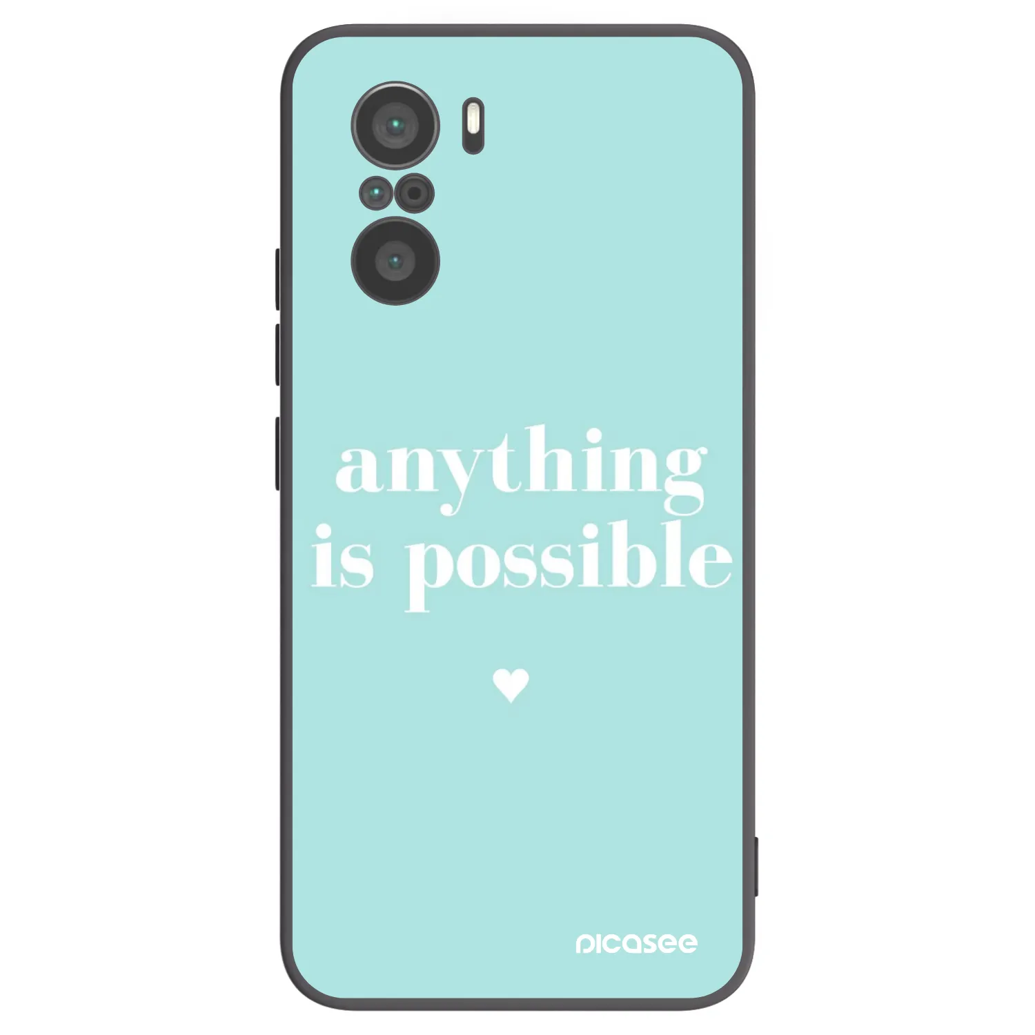 Picasee husă neagră din silicon pentru Xiaomi Poco F3 - Anything is possible
