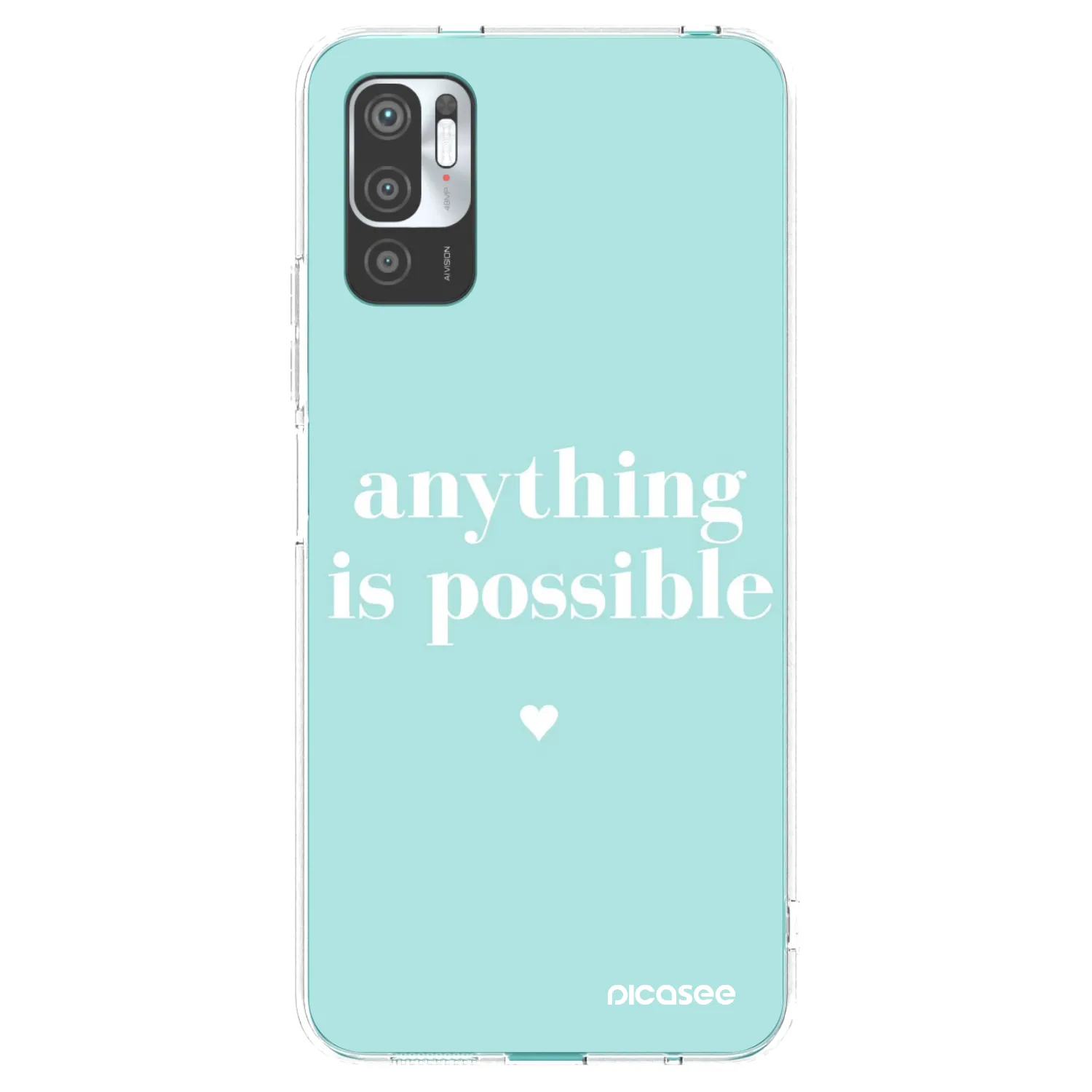 Picasee husă transparentă din silicon pentru Xiaomi Redmi Note 10 5G - Anything is possible