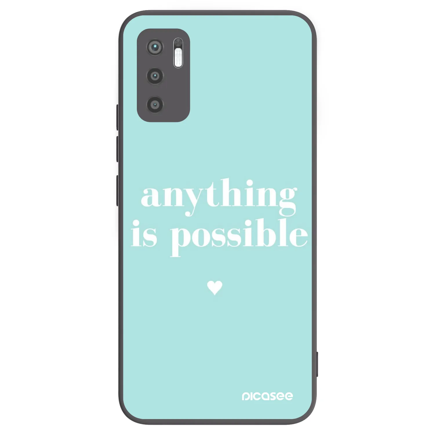 Picasee husă neagră din silicon pentru Xiaomi Redmi Note 10 5G - Anything is possible