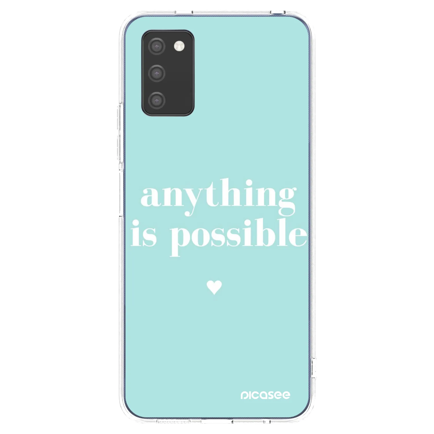 Picasee husă transparentă din silicon pentru Samsung Galaxy A02s A025G - Anything is possible