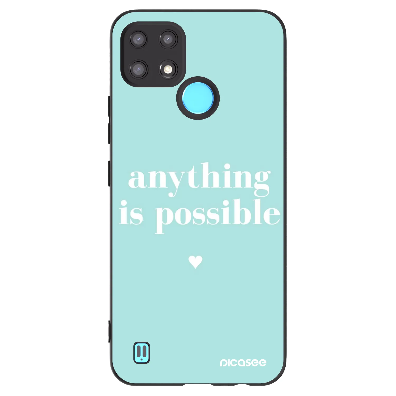 Picasee husă neagră din silicon pentru Realme C21 - Anything is possible