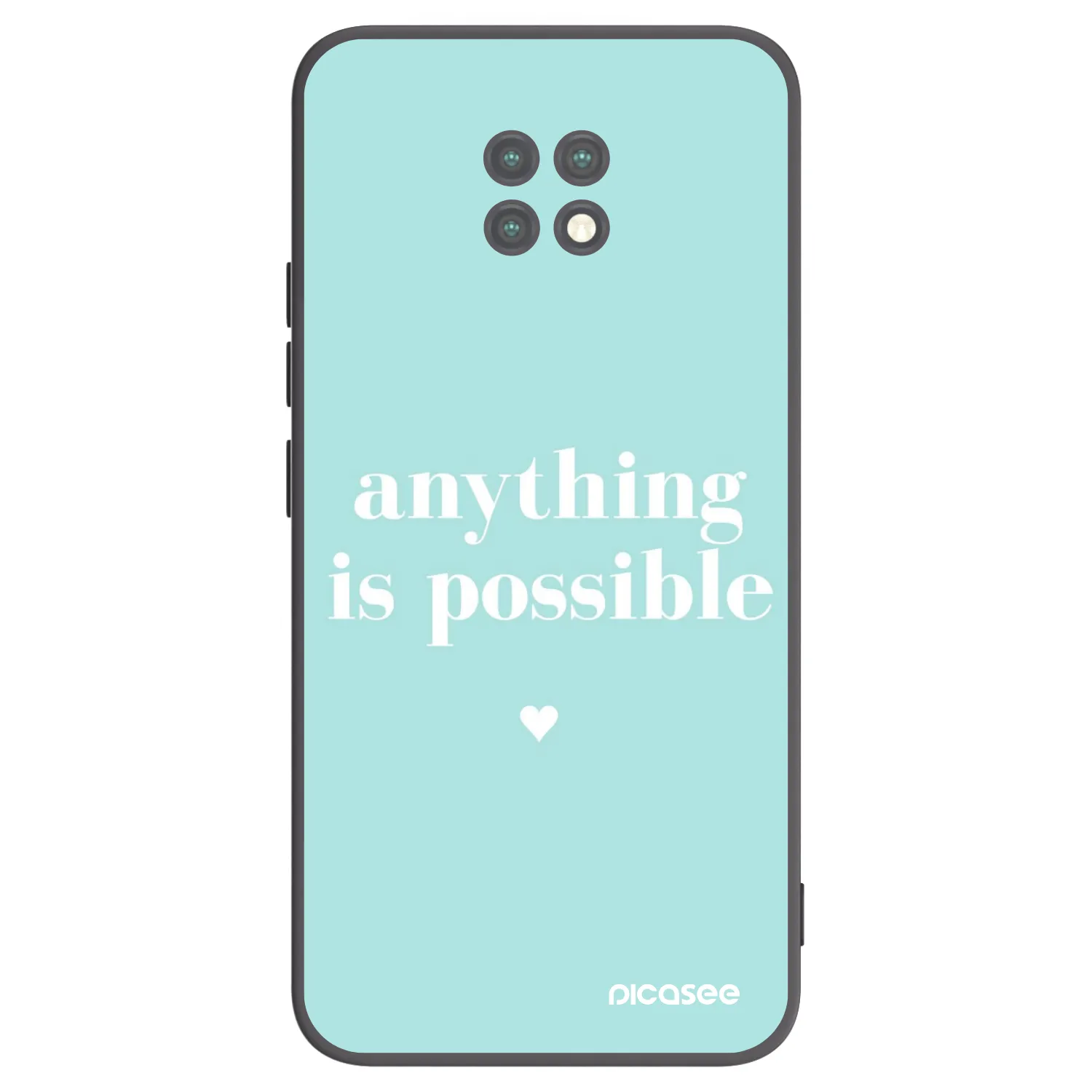 Picasee husă neagră din silicon pentru Xiaomi Redmi Note 9T - Anything is possible