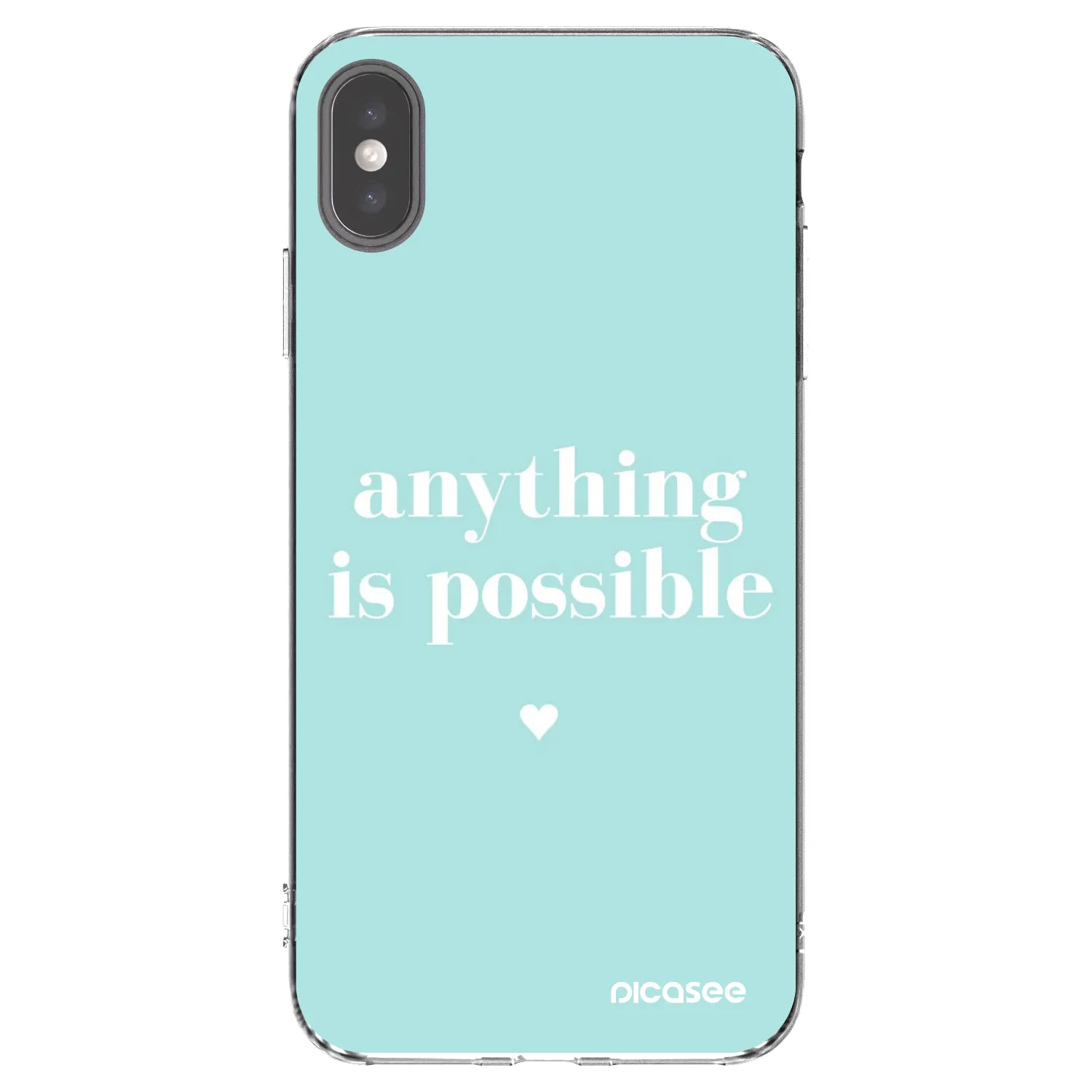 Picasee husă transparentă din silicon pentru Apple iPhone XS Max - Anything is possible