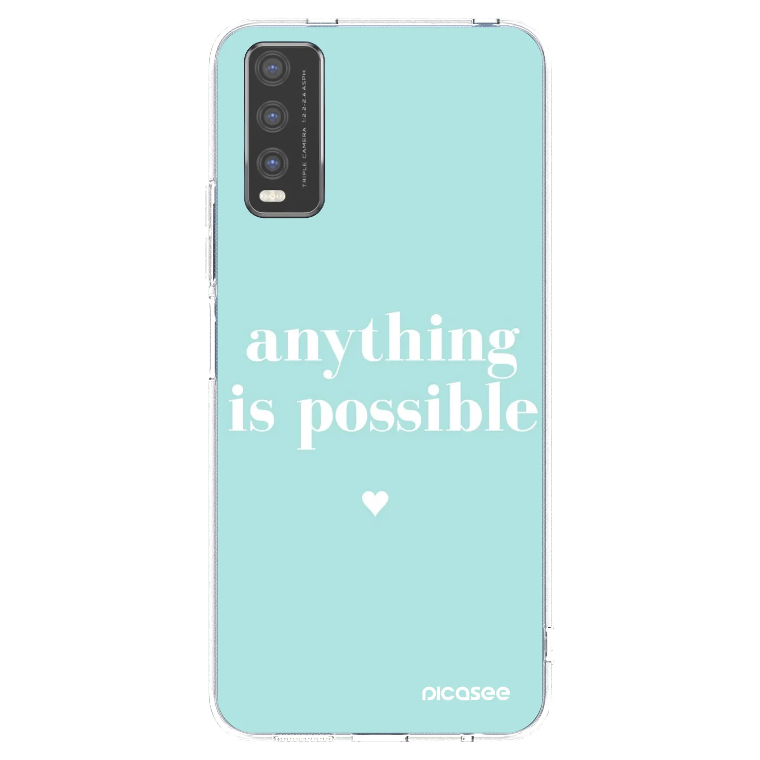 Picasee husă transparentă din silicon pentru Vivo Y20s - Anything is possible