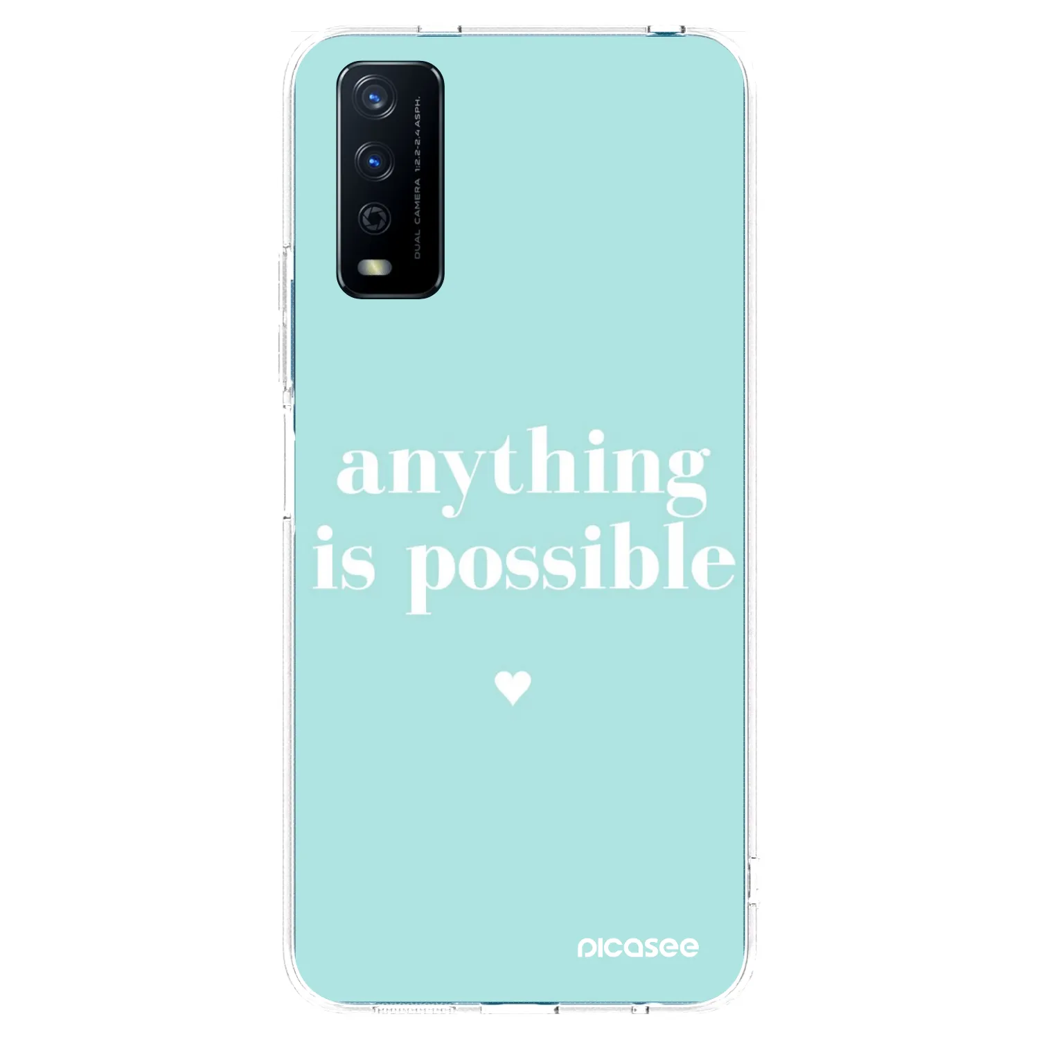 Picasee husă transparentă din silicon pentru Vivo Y11s - Anything is possible