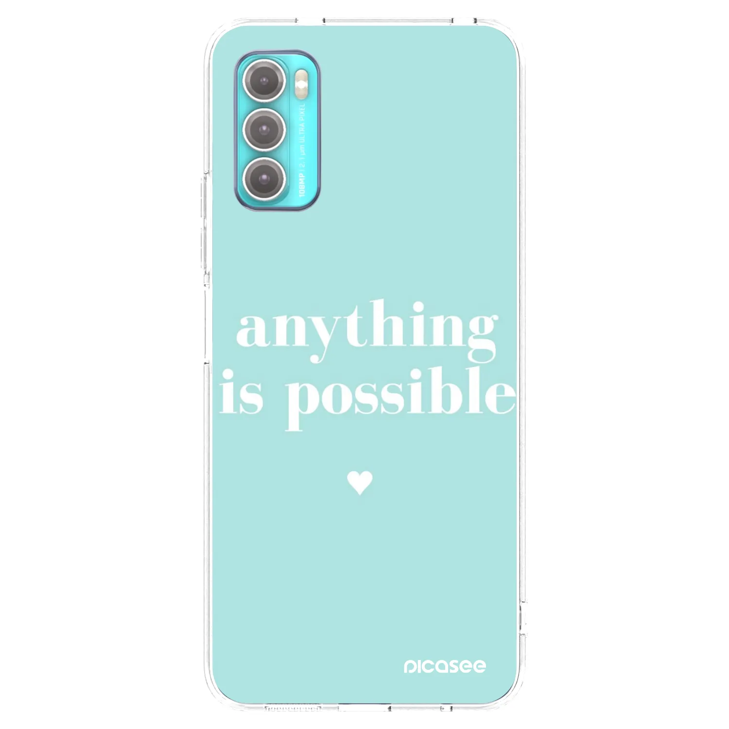 Picasee husă transparentă din silicon pentru Motorola Moto G60 - Anything is possible