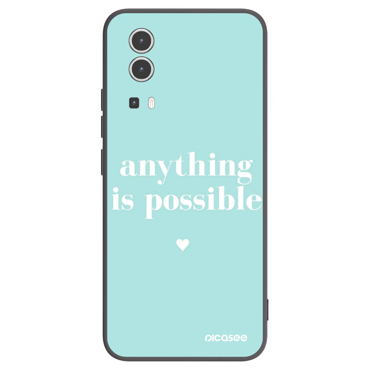 Picasee husă neagră din silicon pentru Vivo Y72 5G - Anything is possible