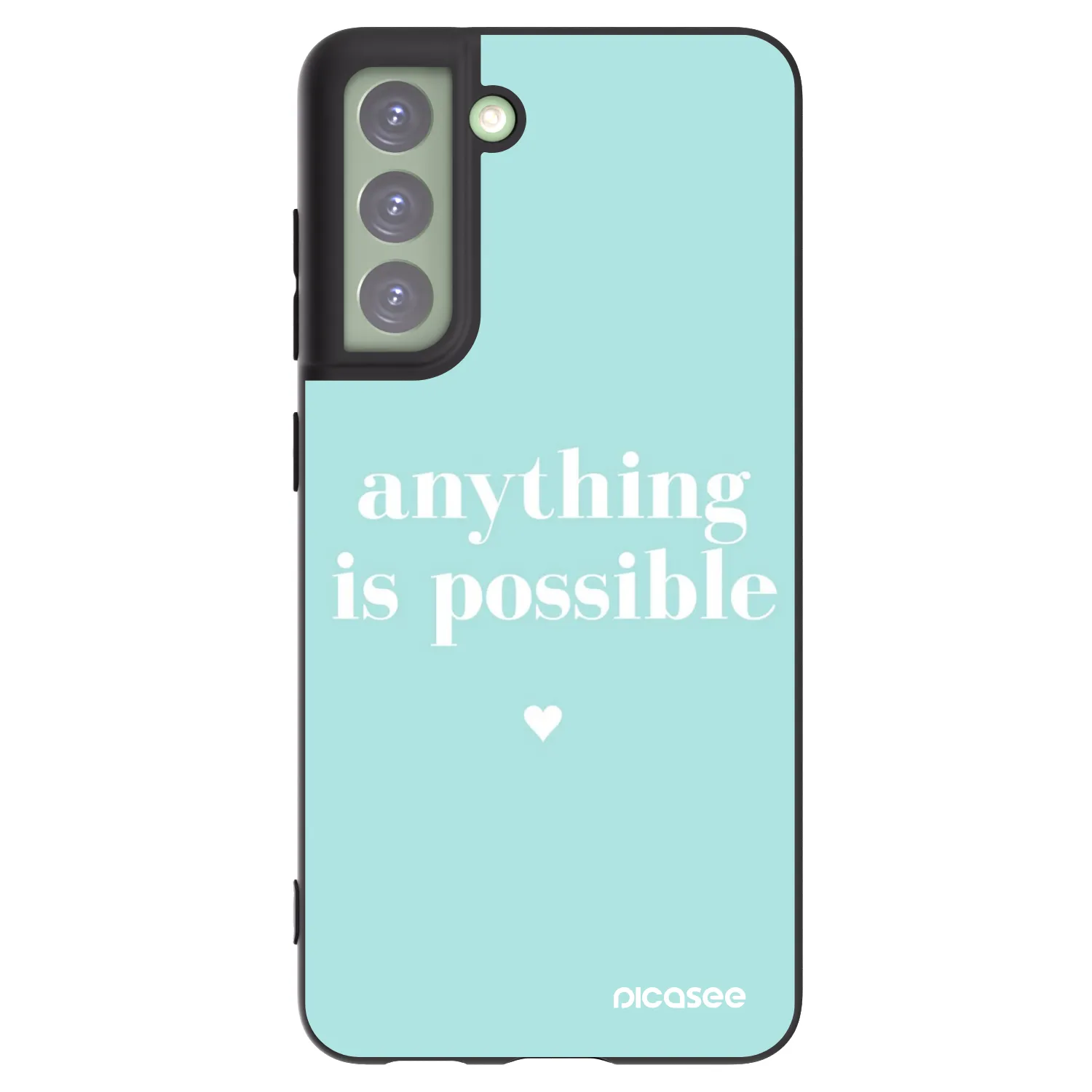 Picasee husă neagră din silicon pentru Samsung Galaxy S21 FE 5G - Anything is possible