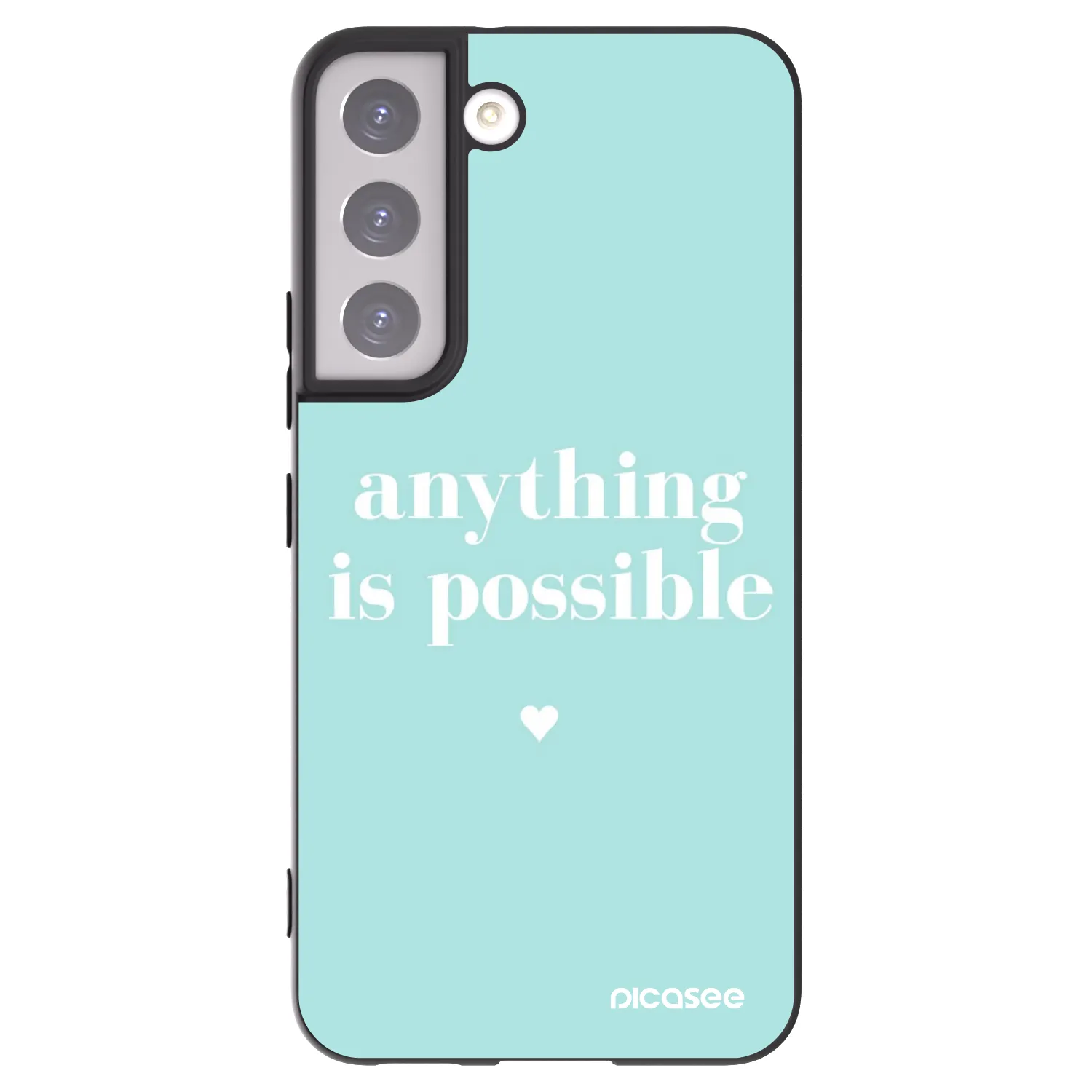 Picasee husă neagră din silicon pentru Samsung Galaxy S22 5G - Anything is possible