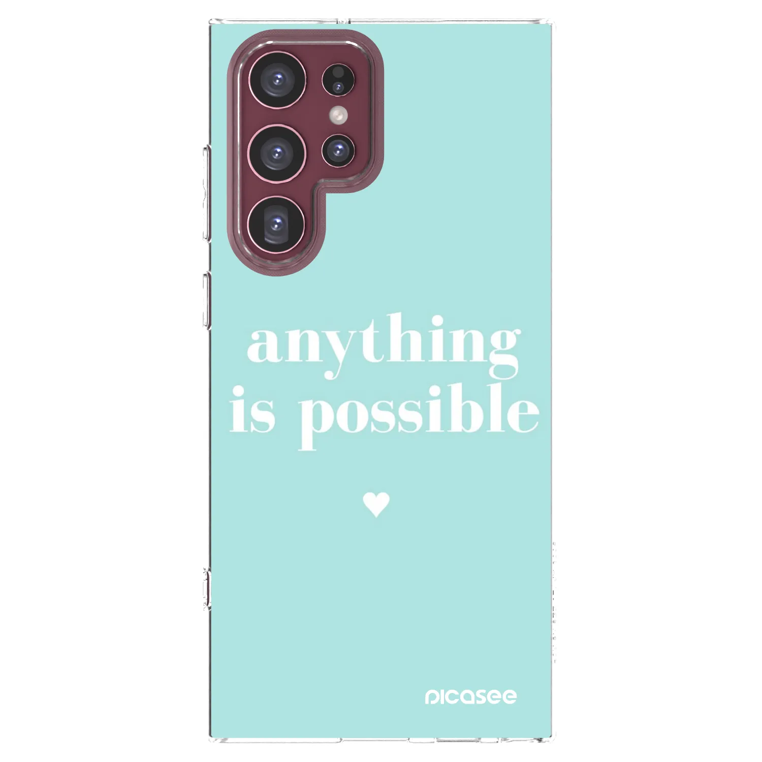 Picasee husă transparentă din silicon pentru Samsung Galaxy S22 Ultra 5G - Anything is possible