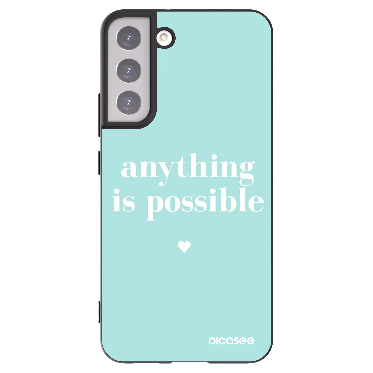 Picasee husă neagră din silicon pentru Samsung Galaxy S22+ 5G - Anything is possible