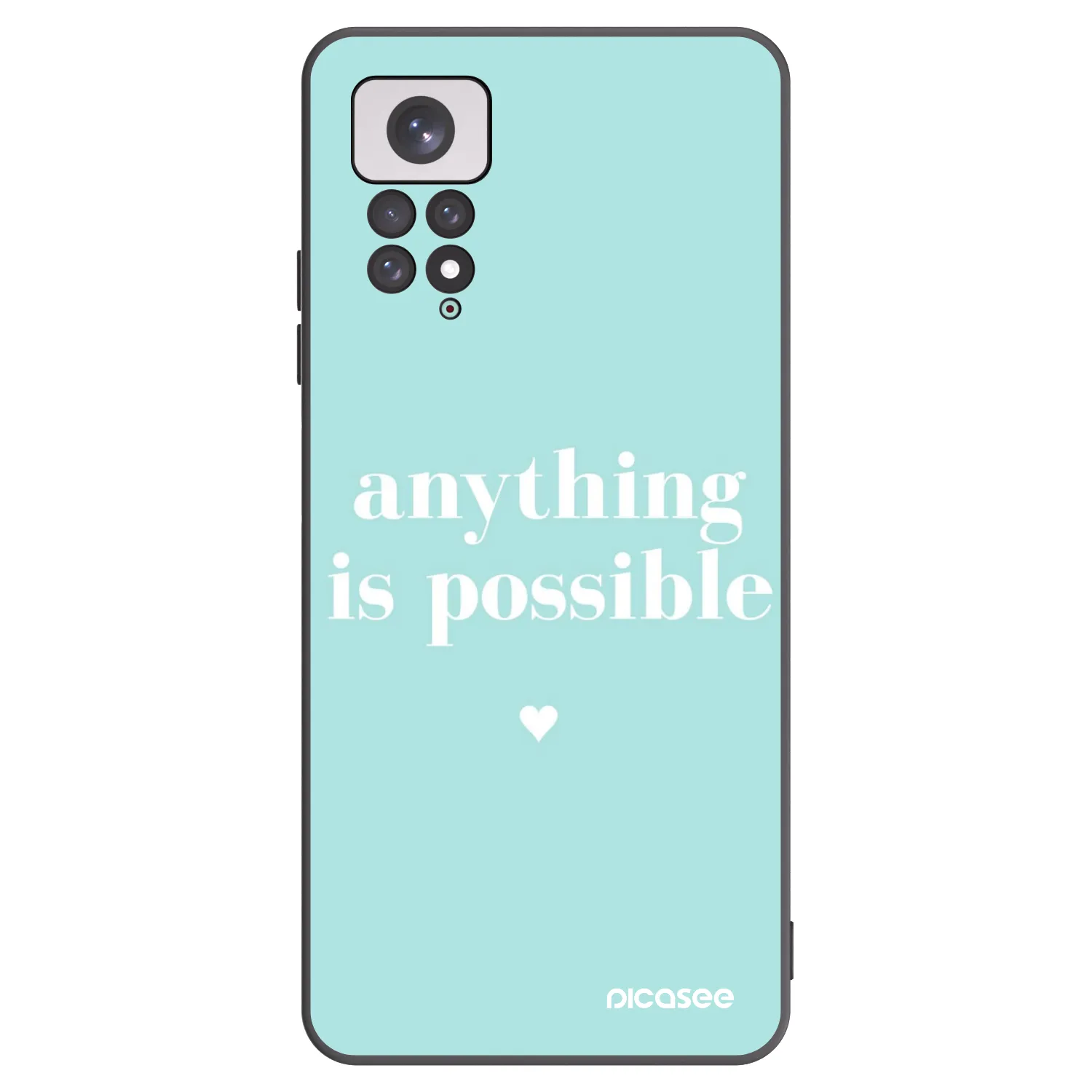 Picasee husă neagră din silicon pentru Xiaomi Redmi Note 11 - Anything is possible