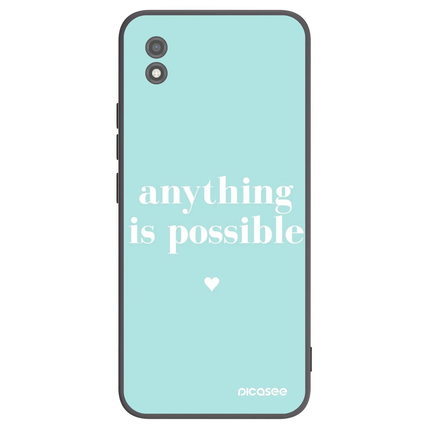 Picasee husă neagră din silicon pentru Realme C11 (2021) - Anything is possible