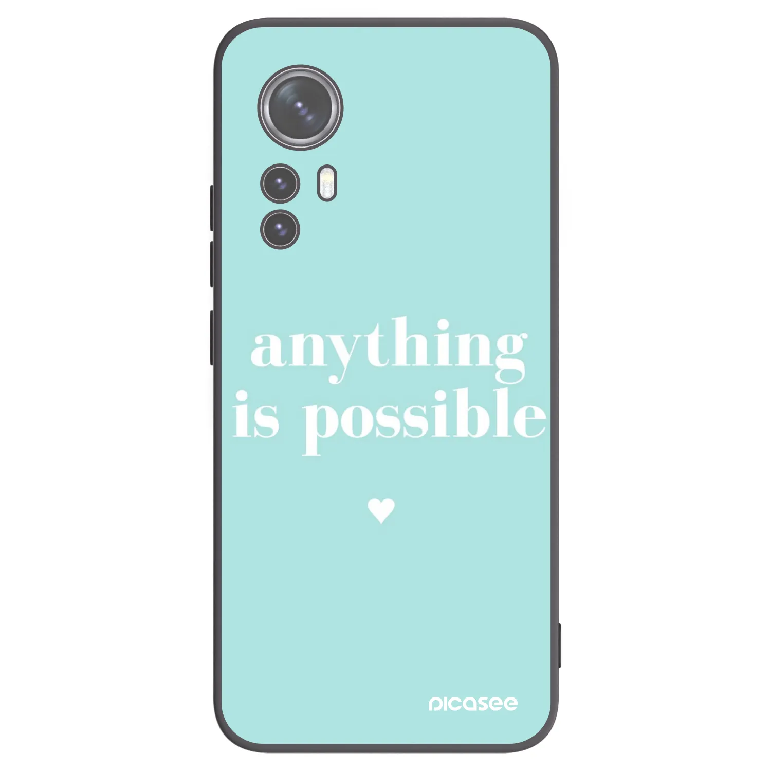 Picasee husă neagră din silicon pentru Xiaomi 12 - Anything is possible